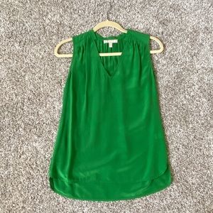 Banana Republic Green Sleeveless Blouse